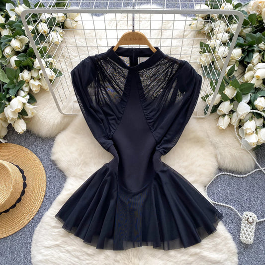 UNIKCOSA Velora French Mesh Top Sleeveless Blouse Parisian 🌸