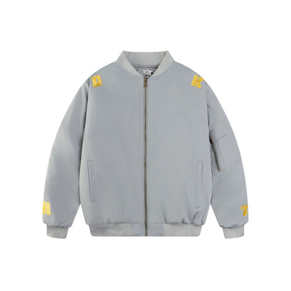 UNIKCOSA UrbanSoul Embroidered Letter Baseball Jacket 🌆