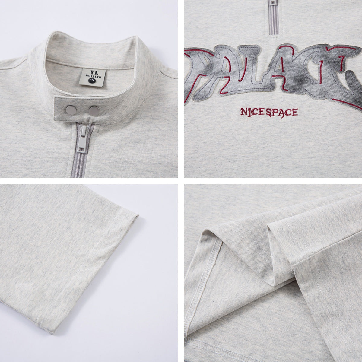 UNIKCOSA UrbanSoul Letter Patchwork Short Sleeve Tee 💫