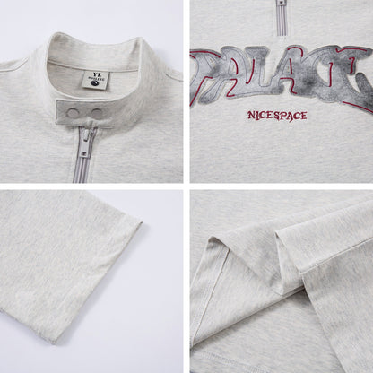 UNIKCOSA UrbanSoul Letter Patchwork Short Sleeve Tee 💫