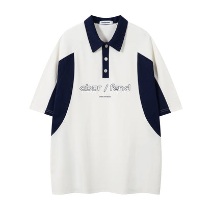 UNIKCOSA UrbanSoul Color Block Letter Print T Shirt 💫