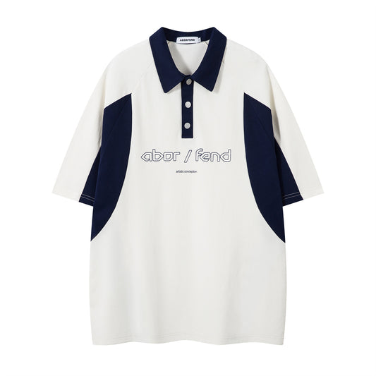 UNIKCOSA UrbanSoul Color Block Letter Print T Shirt 💫