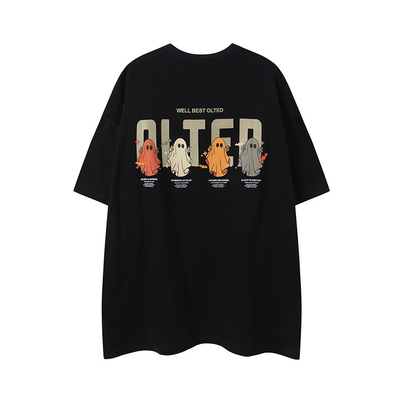 UNIKCOSA Velora Cartoon Print Short Sleeve Shirt 💫