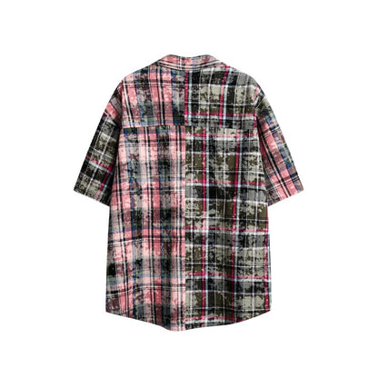 UNIKCOSA Velora Washed Plaid Loose Fit Shirt Unisex 💫