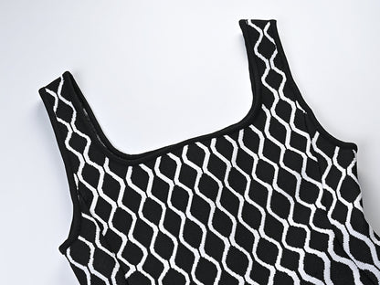 UNIKCOSA Velora Water Ripple Waist Cinching Suspender Dress💫