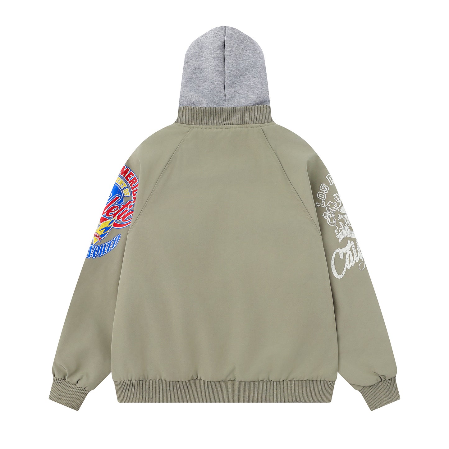 UNIKCOSA RetroMuse Hooded Letter Embroidery Jacket 🌆