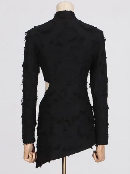 UNIKCOSA Velora V Sculpt Waist Cutout Cropped Blazer 💫