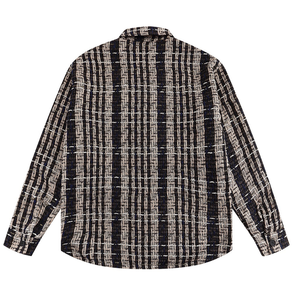 UNIKCOSA NoirFit Men's Woven Stripe Shirt Long Sleeve 🔥