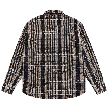 UNIKCOSA NoirFit Men's Woven Stripe Shirt Long Sleeve 🔥