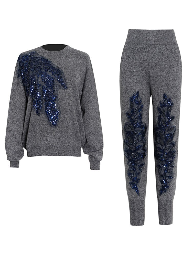 UNIKCOSA EaseThread Embroidered Lounge Set