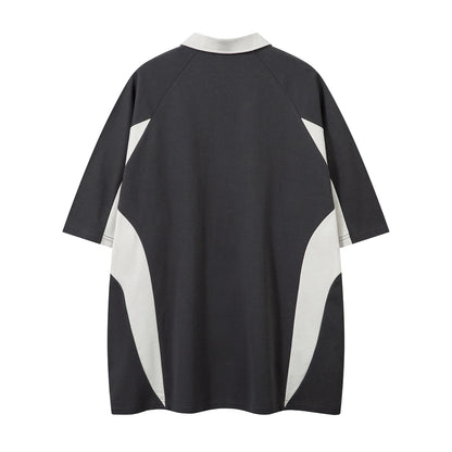 UNIKCOSA UrbanSoul Color Block Letter Print T Shirt 💫