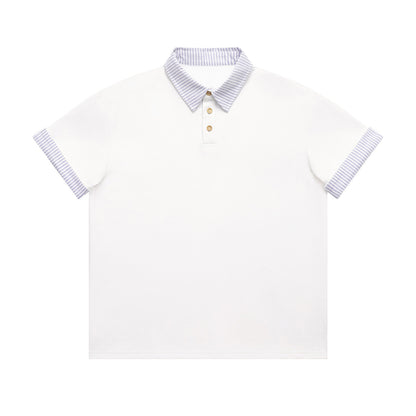 UNIKCOSA Velora Color Block Polo Shirt With Fake Collar 💫