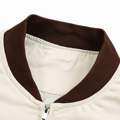 UNIKCOSA Velora Apricot Pilot Jacket Casual Zip Front 💫