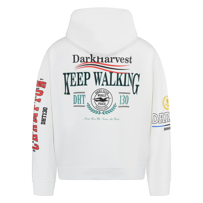 UNIKCOSA UrbanSoul Loose Fit Mottled Letter Hoodie 🌆