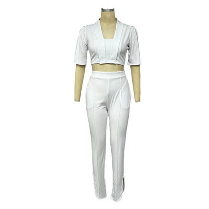 UNIKCOSA LuxeEase Two Piece Set Top High Waist Pants 💫