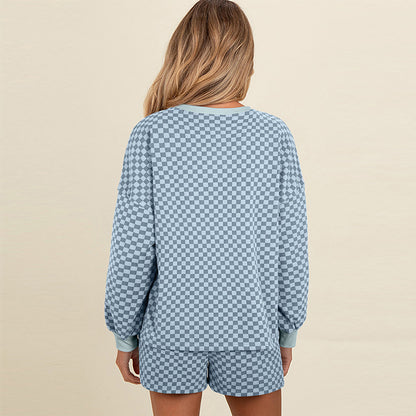 UNIKCOSA Velora Casual Plaid Printed Two-Piece Set 💫