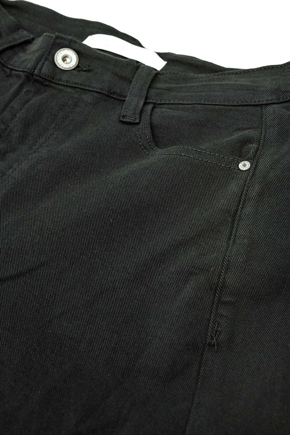 Extra wide leg trousers in black