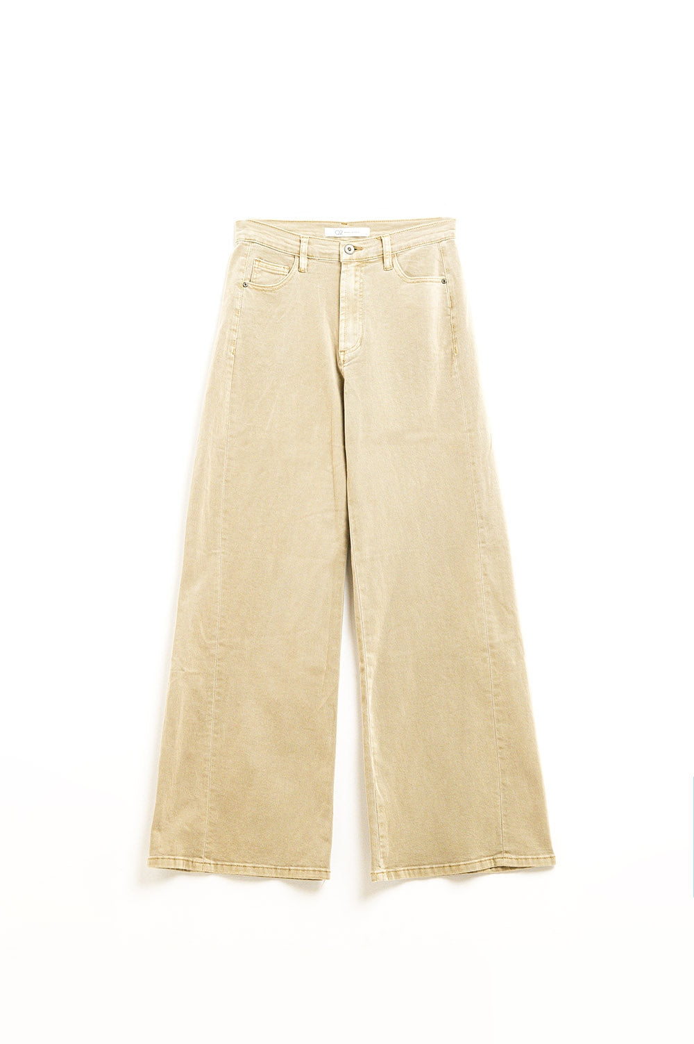 UNIKCOSA Pants extra wide fit in washed beige