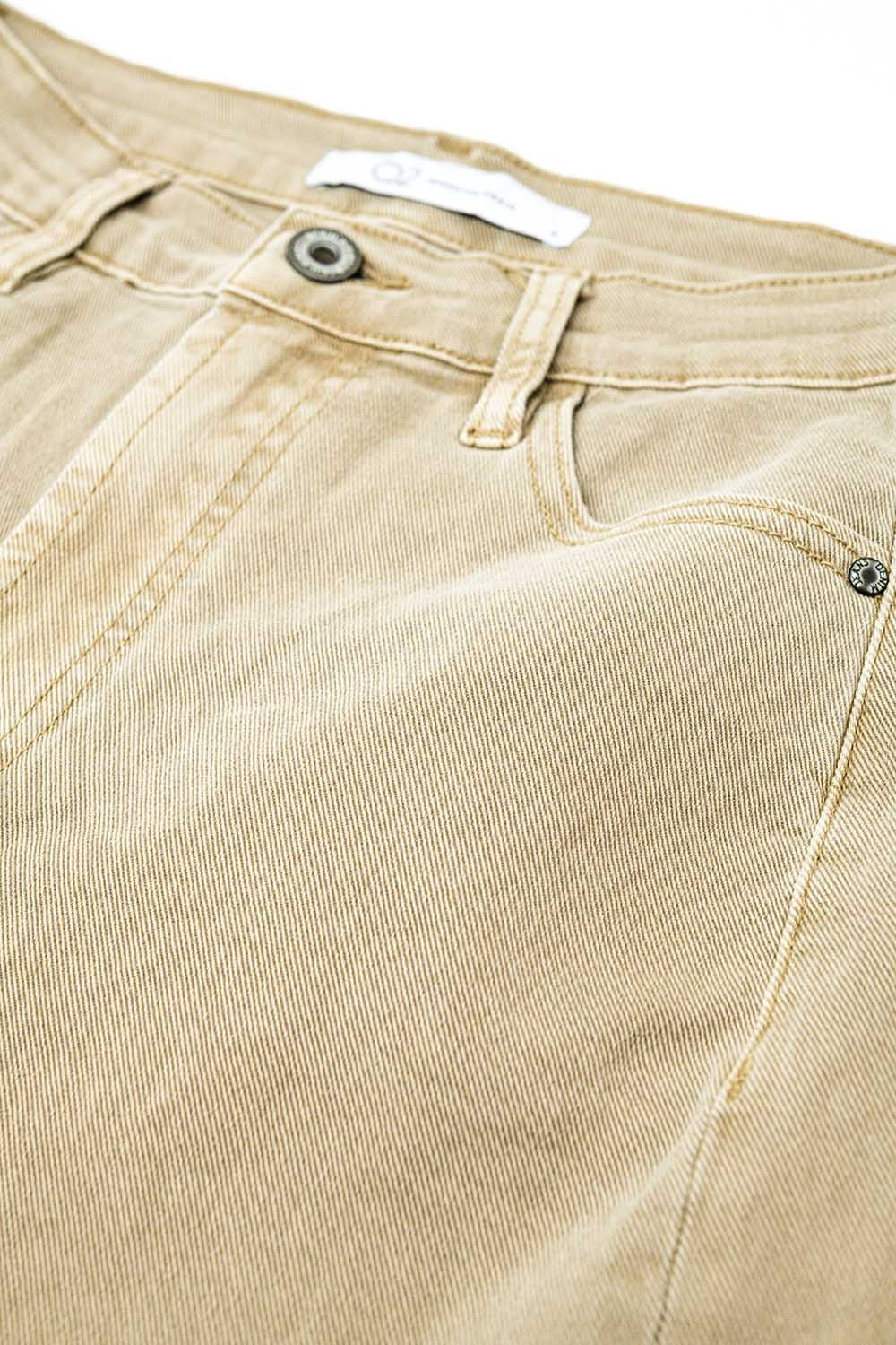 UNIKCOSA Pants extra wide fit in washed beige
