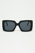vintage silhouette sunglasses with a subtle angled cat-eye in black
