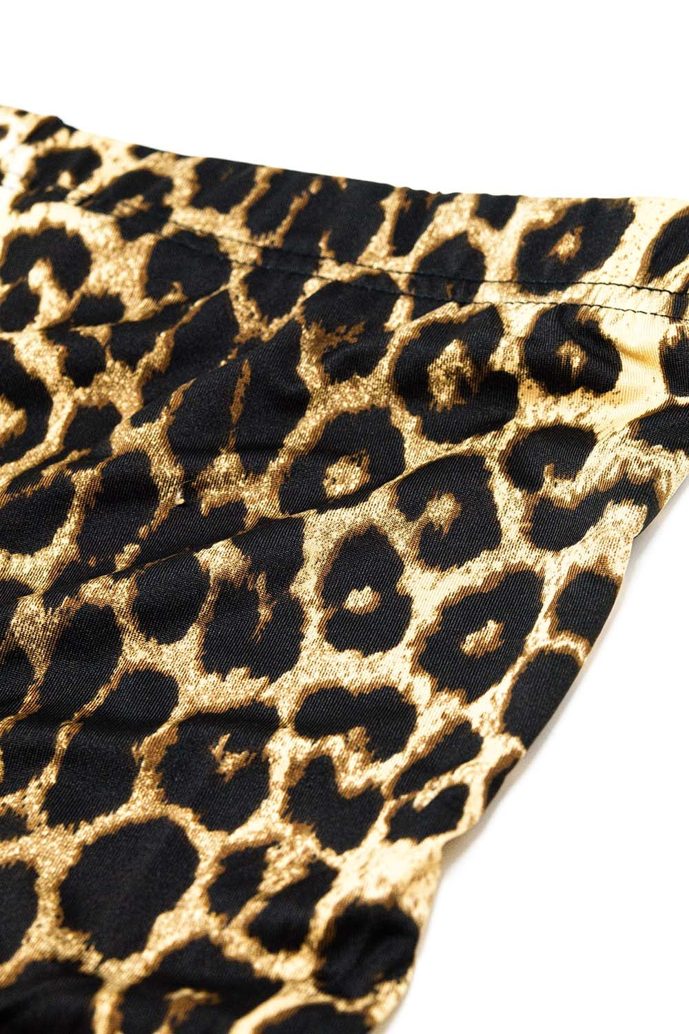 Flared Spandex leggings in a leopard print