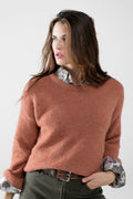 Cozy Balloon Sleeve Sweater in camel