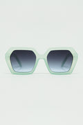 Squared green Aqua color Mirage Sunglasses