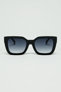 Square sunglasses with animal print on the side