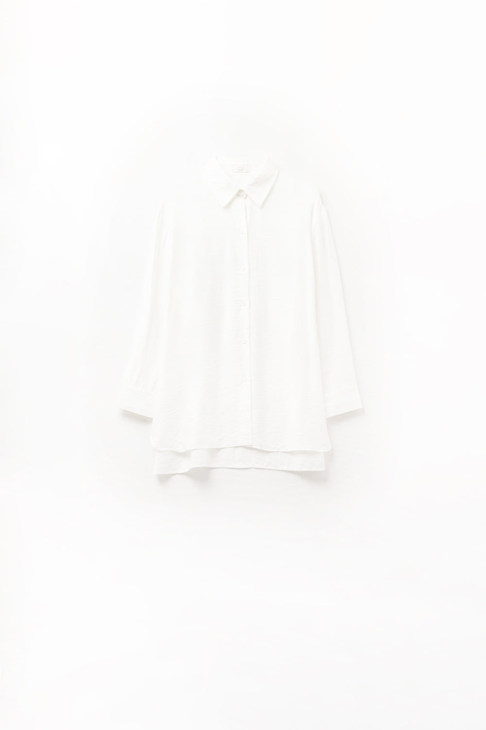 relaxed fit Shirt long Sleeves in white
