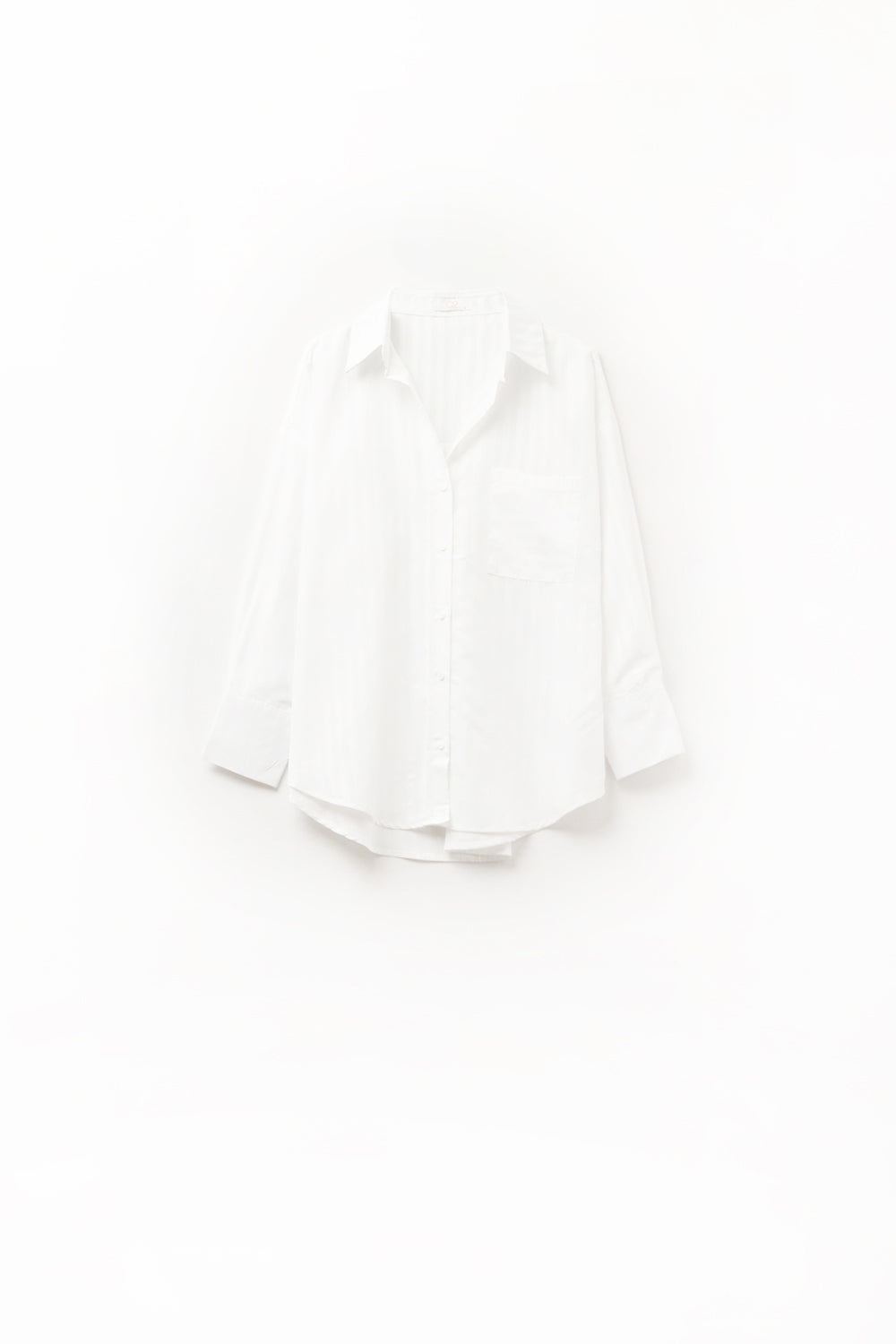 Relaxed White striped blouse