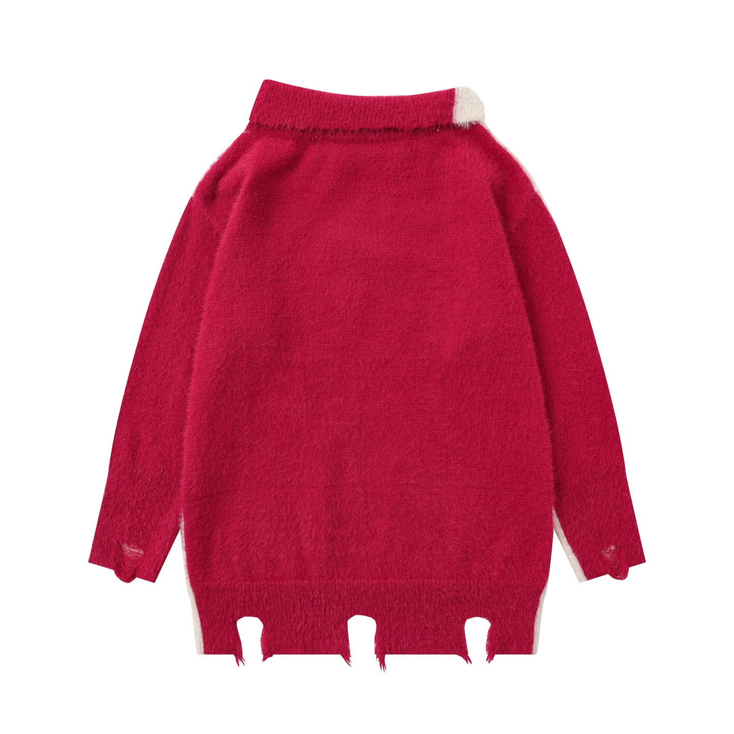 UNIKCOSA UrbanSoul Diagonal Collar Knitwear Pullover 💫