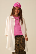 Shirt made of very soft and light fabric in white