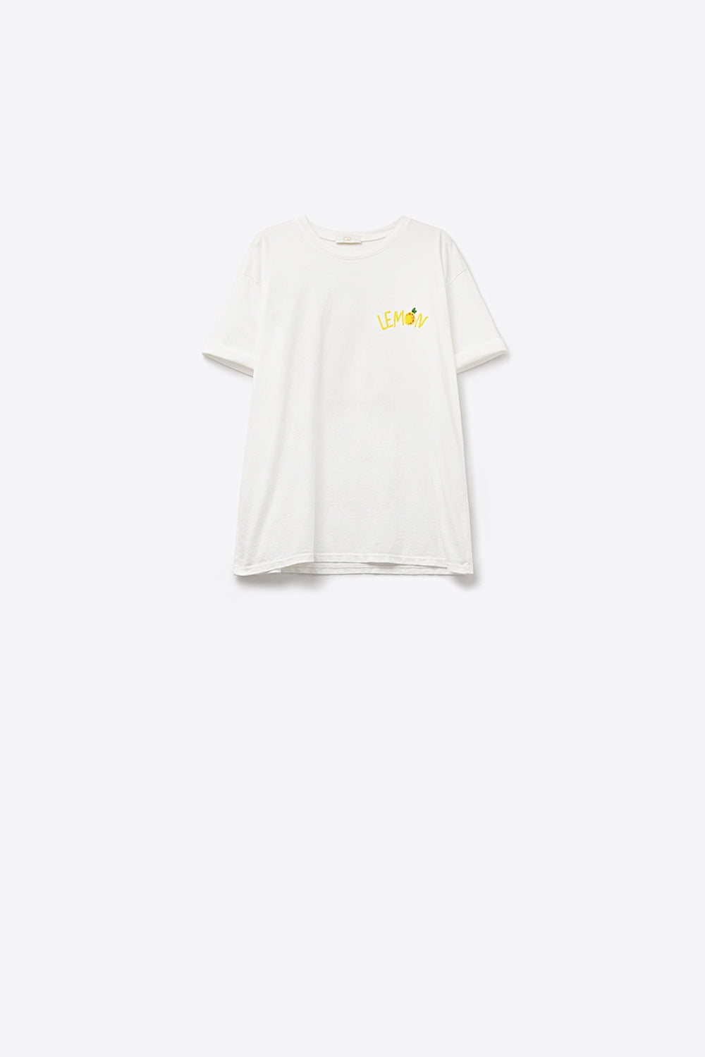 Made in Italy white t-shirt with Lemon graphic