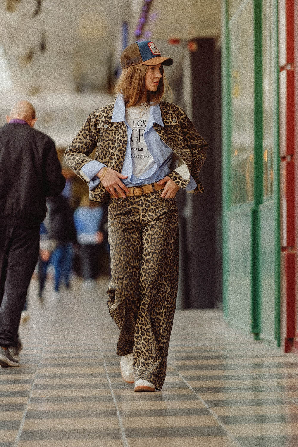 Leopard Print With Front and Back Ombré