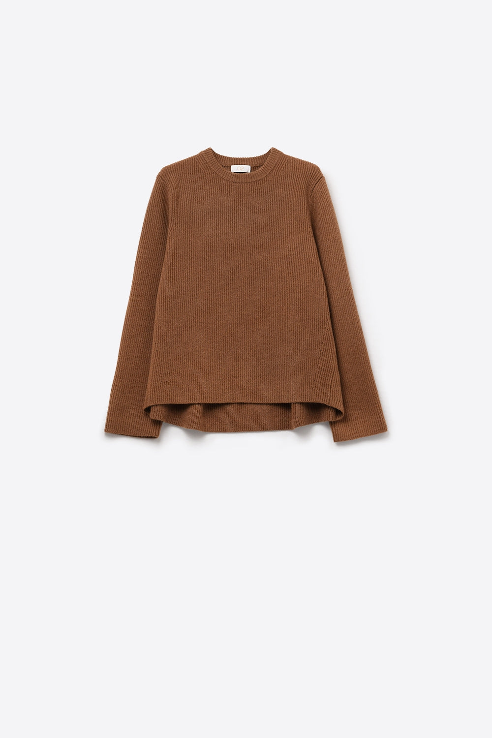 Ribbed Comfy Knit Sweater in Camel