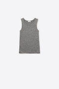 Super Soft Knitted Basic Tank in Grey
