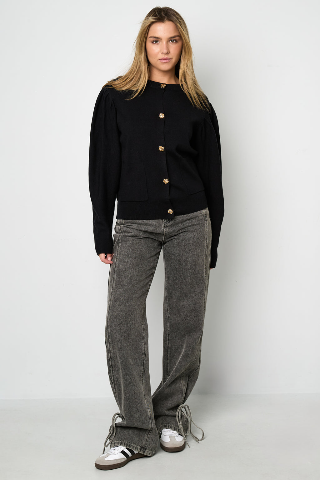 Knitted Viscose Women's Cardigan Fall/Winter Casual Solid Color