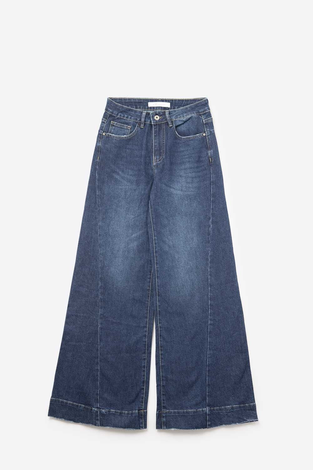 Dark wash Blue Jeans with extra wide leg