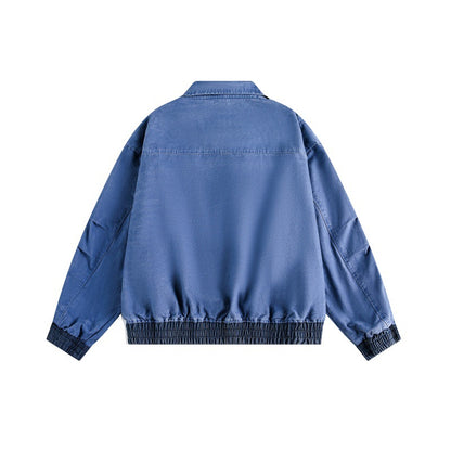 UNIKCOSA LuxeEase Vertical Double Pocket Flight Jacket 🌆