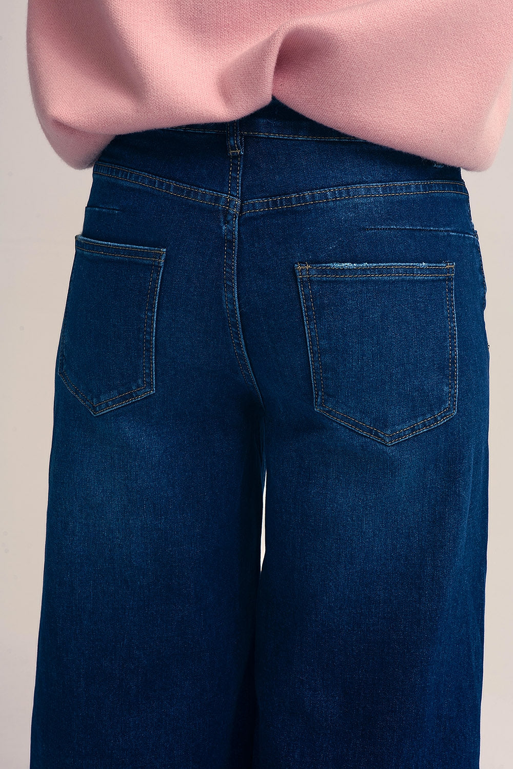 Dark wash Blue Jeans with extra wide leg