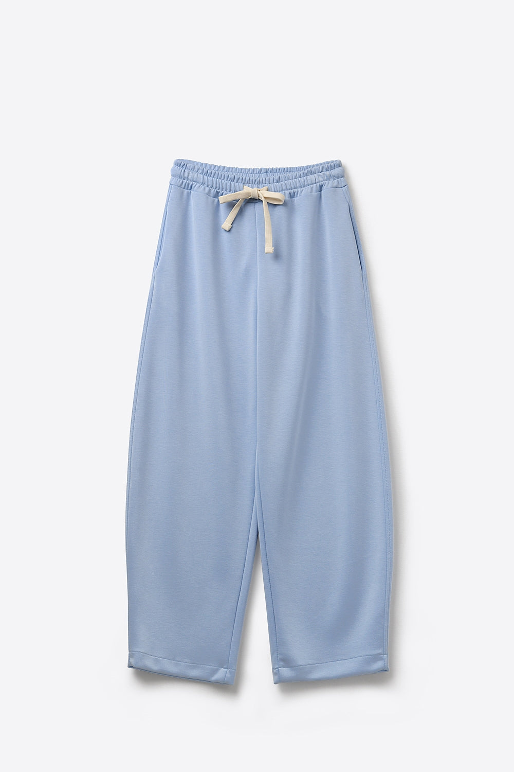 Super-Soft Knit Jogger Pants in blue with Drawstring Waist