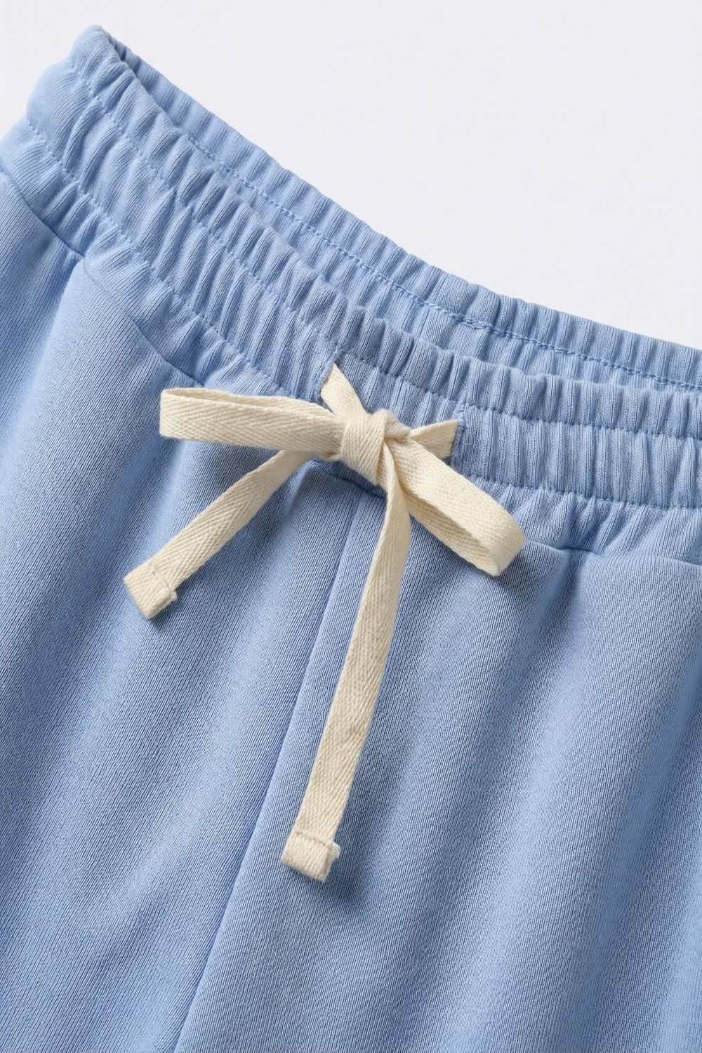 Super-Soft Knit Jogger Pants in blue with Drawstring Waist