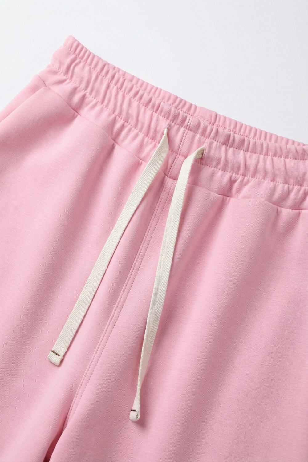 Super-Soft Knit Jogger Pants in pink with Drawstring Waist