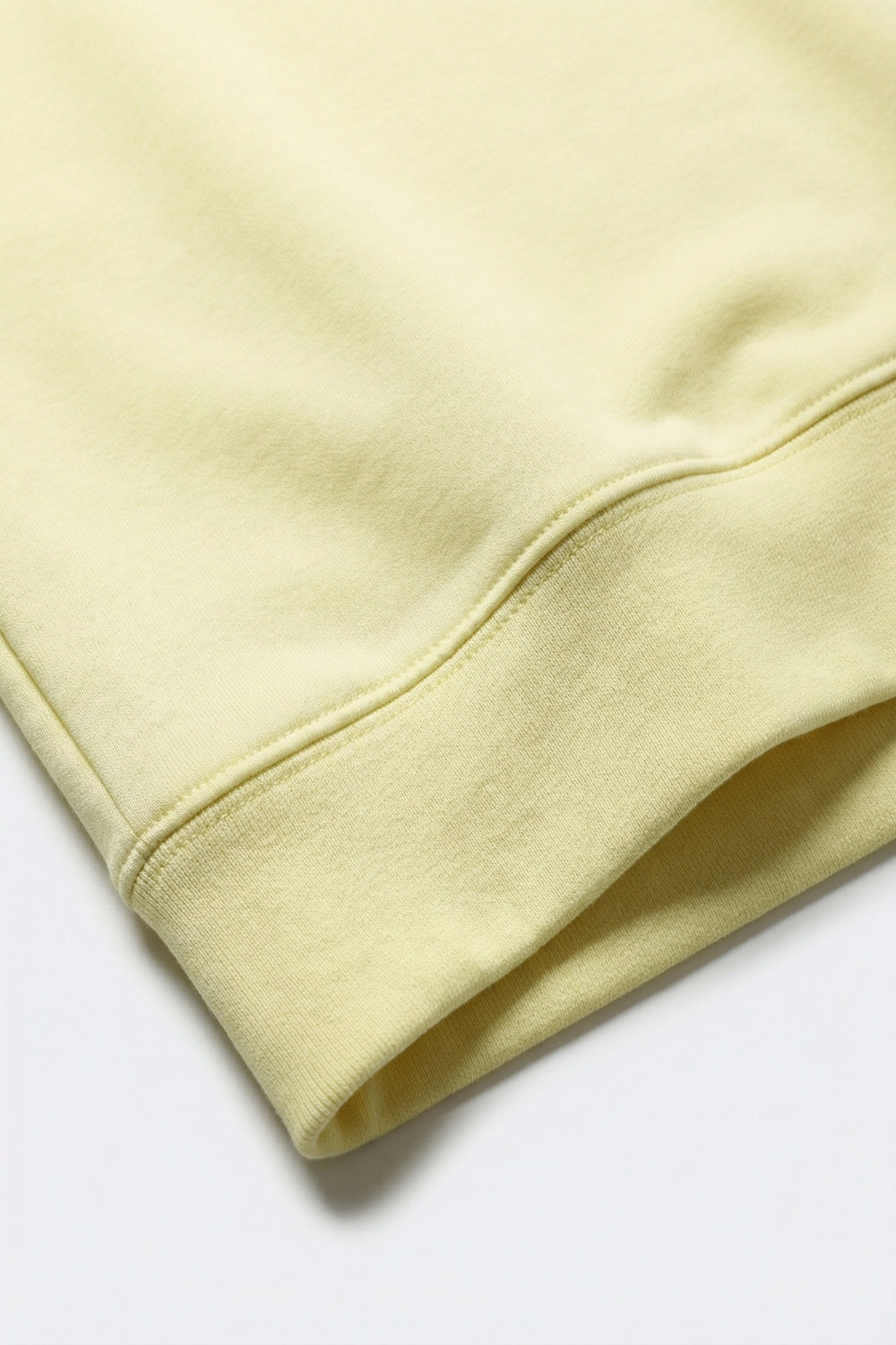 Crew Neck Dropped Shoulder Basic Sweatshirt in yellow