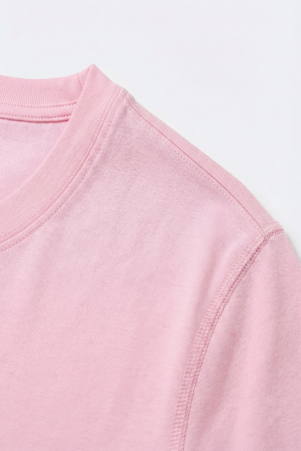 Lightweight Soft Viscose T-Shirt in baby pink