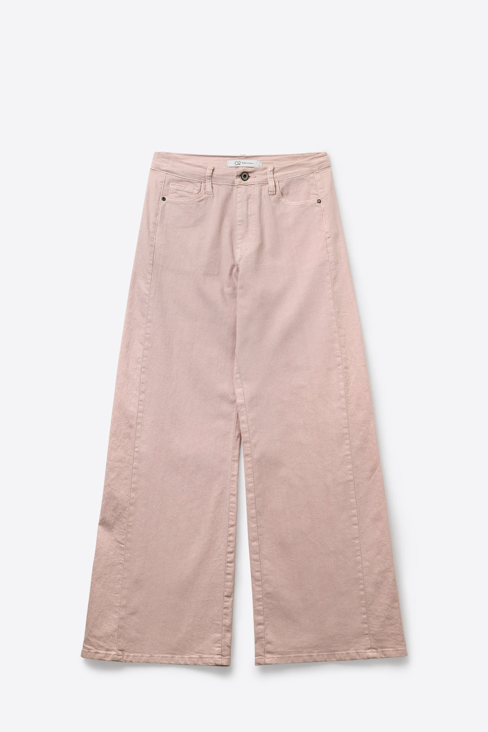 Light Pink Wide-Leg Pants with lightweight Twill