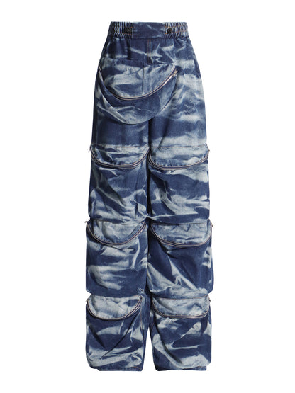 UNIKCOSA RetroBlast Distressed Denim Jeans & Suspender Top Set for Women 🔷