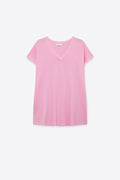 Pink V-Neck Relaxed Fit Knit sweater