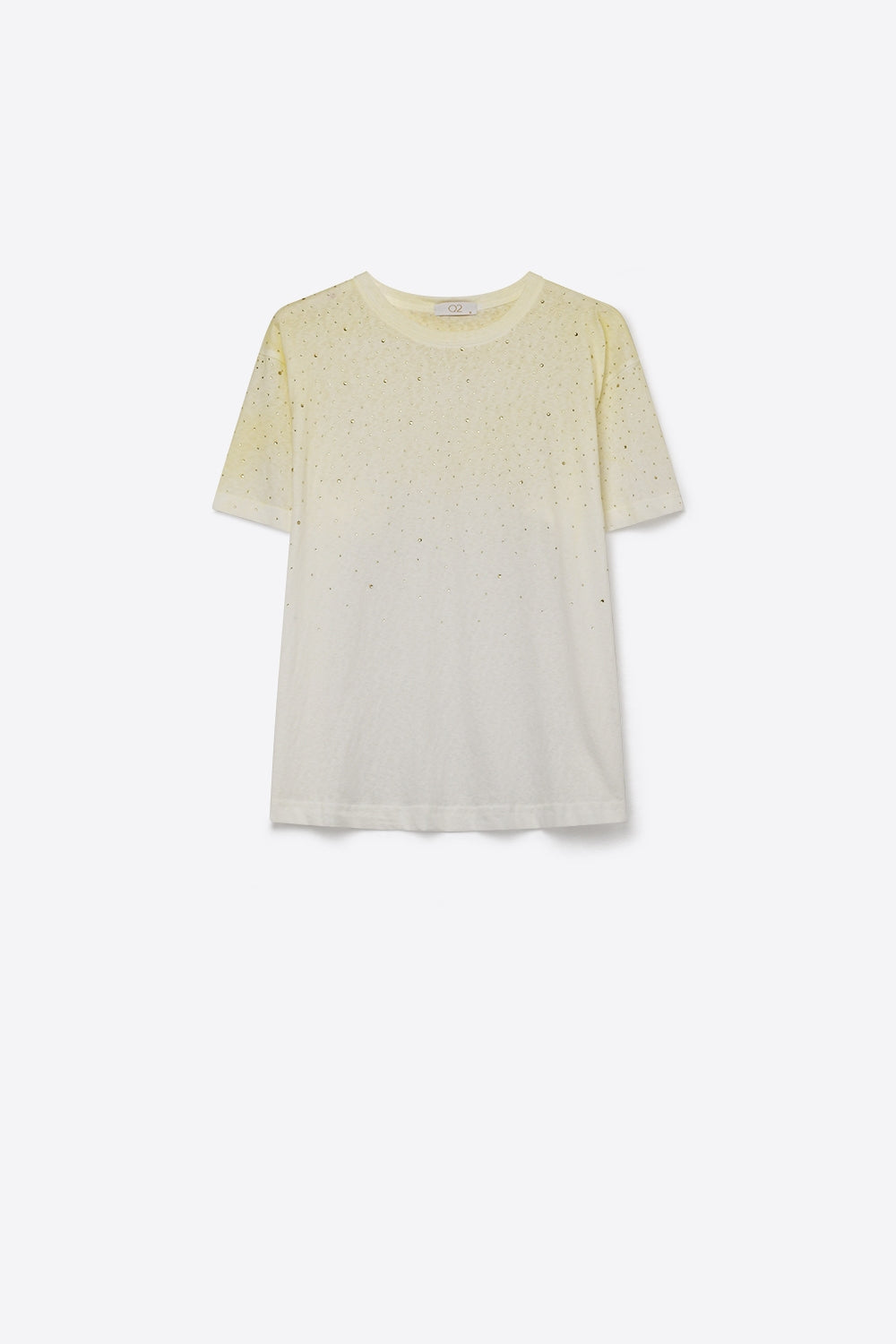 Yellow Gradient Speckled Short Sleeve Tee