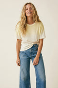 Yellow Gradient Speckled Short Sleeve Tee